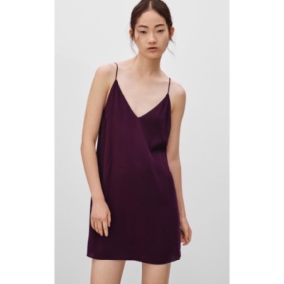 Wilfred Free (Artitzia) Vivienne Slip Dress, Aubergine / Purple, Small - Picture 1 of 11